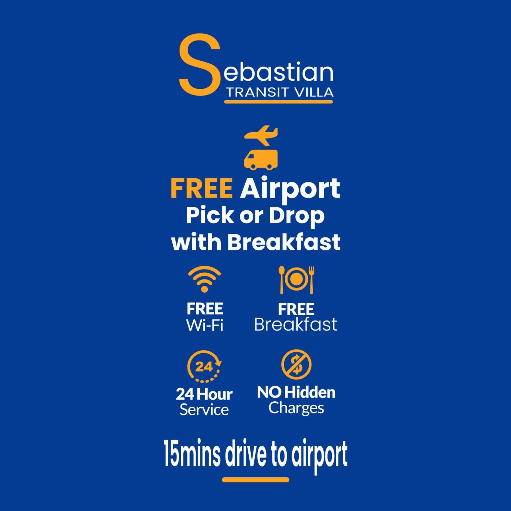 Sebastian Transit Villa With Free Shuttle Service To Airport Kotugoda Luaran gambar
